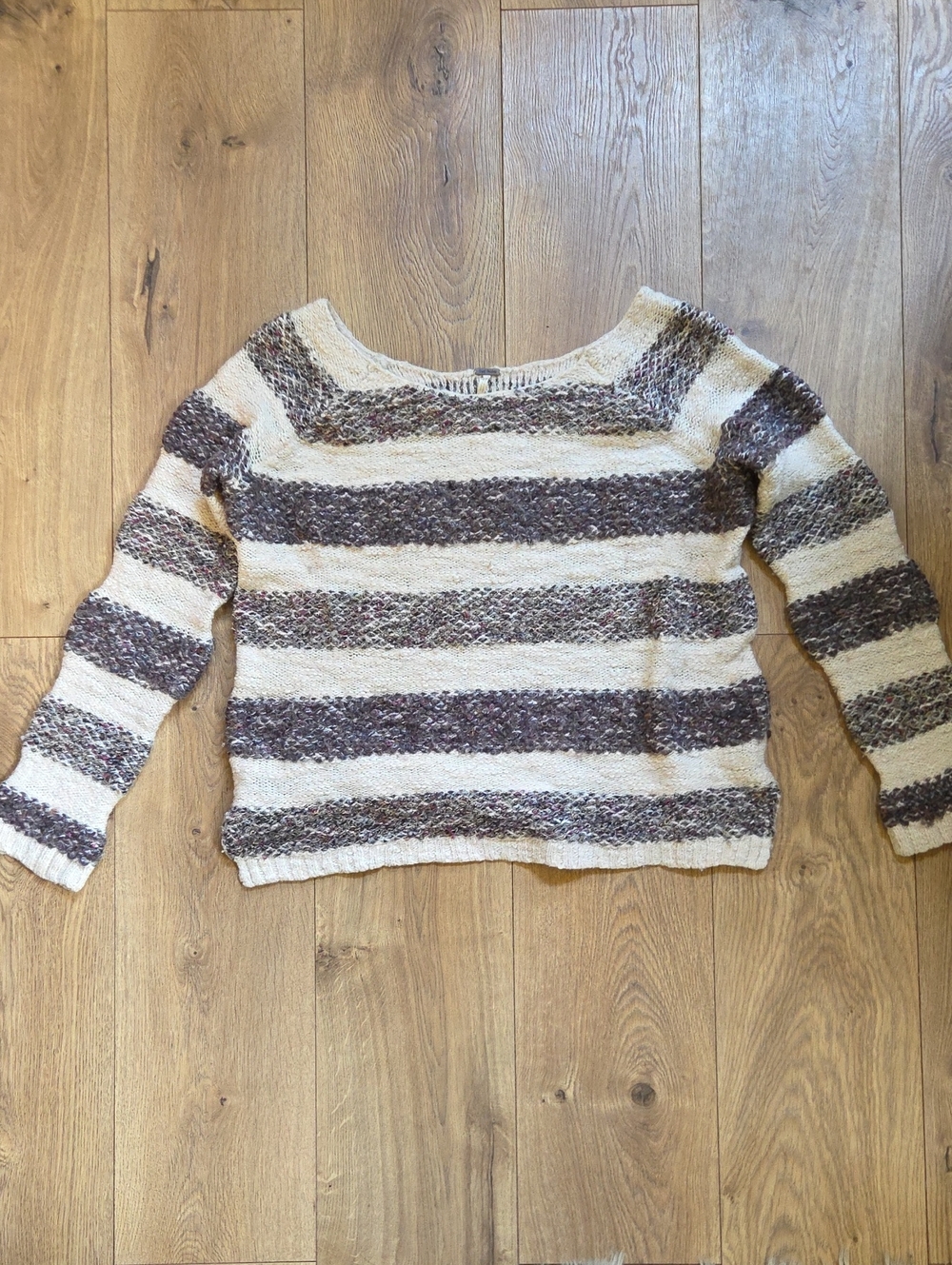 Free People Striped Knit Sweater
